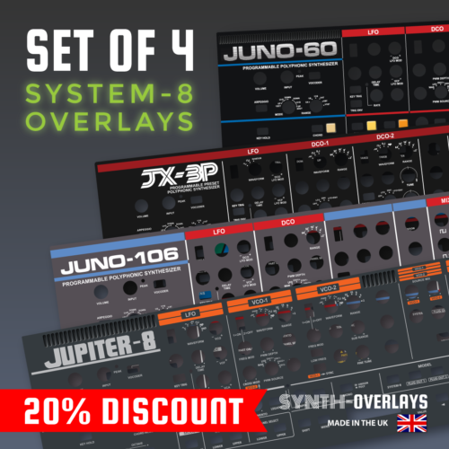 SET of 4 - SYSTEM 8 Overlays